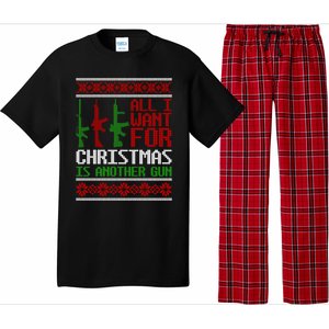 All I Want Is Guns Ugly Christmas Hunting Military Gift Pajama Set