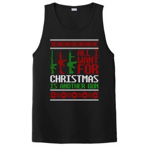 All I Want Is Guns Ugly Christmas Hunting Military Gift PosiCharge Competitor Tank