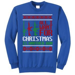 All I Want Is Guns Ugly Christmas Hunting Military Gift Sweatshirt