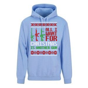 All I Want Is Guns Ugly Christmas Hunting Military Gift Unisex Surf Hoodie