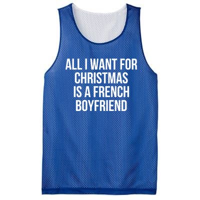 All I Want For Christmas Is A French Friend Gift Mesh Reversible Basketball Jersey Tank