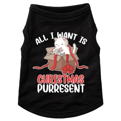 All I Want Is Christmas Purresent Kitten Cat Christmas Gift Doggie Tank