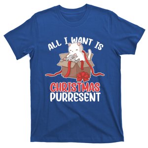 All I Want Is Christmas Purresent Kitten Cat Christmas Gift T-Shirt