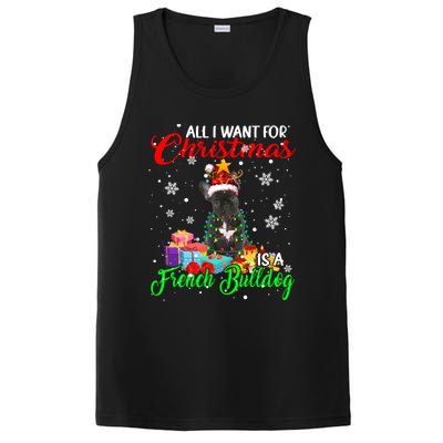 All I Want For Christmas Is A French Bulldog Santa Reindeer Gift PosiCharge Competitor Tank