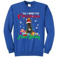 All I Want For Christmas Is A French Bulldog Santa Reindeer Gift Tall Sweatshirt