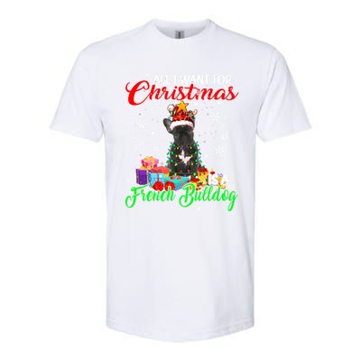 All I Want For Christmas Is A French Bulldog Santa Reindeer Gift Softstyle CVC T-Shirt