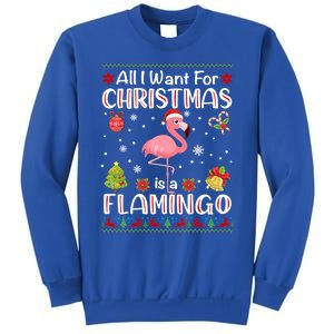 All I Want For Christmas Is A Flamingo Funny Xmas Holiday Funny Gift Sweatshirt