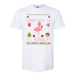 All I Want For Christmas Is A Flamingo Funny Xmas Holiday Funny Gift Softstyle CVC T-Shirt