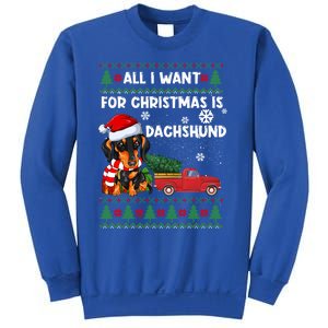 All I Want For Christmas Is Dachshund Ugly Christmas Sweater Gift Sweatshirt