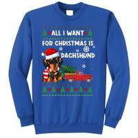 All I Want For Christmas Is Dachshund Ugly Christmas Sweater Gift Sweatshirt