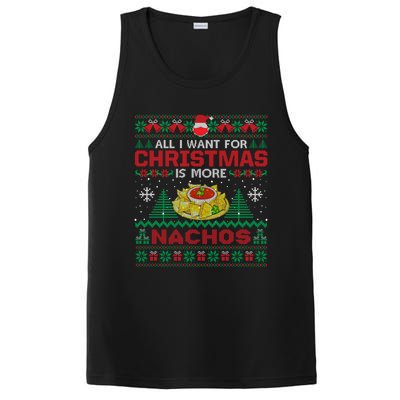 All I Want Is Nachos Christmas Pajama Mexican Food Party PosiCharge Competitor Tank