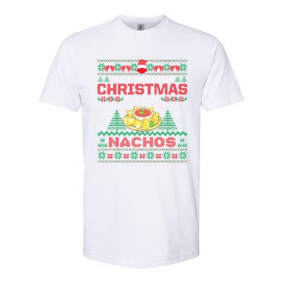 All I Want Is Nachos Christmas Pajama Mexican Food Party Softstyle CVC T-Shirt