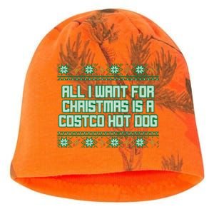 All I Want For Christmas Is A Costco Hot Dog Christmas Sweater Kati - Camo Knit Beanie