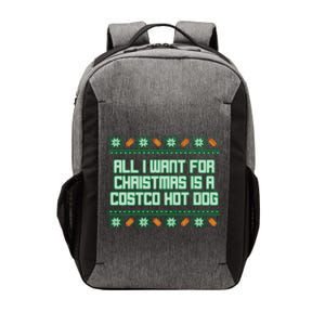 All I Want For Christmas Is A Costco Hot Dog Christmas Sweater Vector Backpack