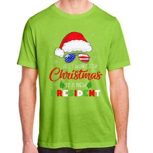 All I Want For Christmas Is A New President Xmas USA Santa Adult ChromaSoft Performance T-Shirt