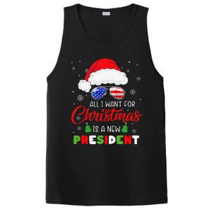 All I Want For Christmas Is A New President Xmas USA Santa PosiCharge Competitor Tank