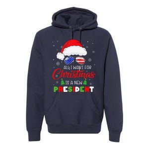 All I Want For Christmas Is A New President Xmas USA Santa Premium Hoodie