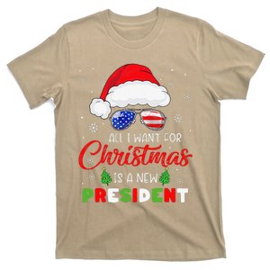 All I Want For Christmas Is A New President Xmas USA Santa T-Shirt