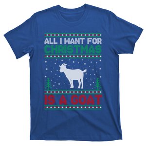 All I Want For Xmas Is A Goat Ugly Christmas Sweater Cool Gift T-Shirt