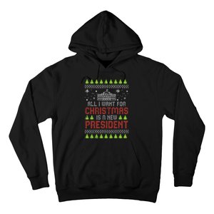 All I Want For Christmas New President Ugly Xmas Hoodie