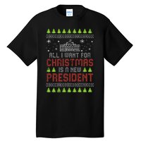 All I Want For Christmas New President Ugly Xmas Tall T-Shirt