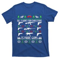 All I Want Is More Guns Collector Hunting Ugly Christmas T-Shirt