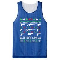 All I Want Is More Guns Collector Hunting Ugly Christmas Mesh Reversible Basketball Jersey Tank