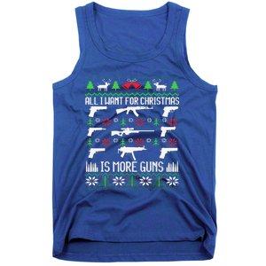 All I Want Is More Guns Collector Hunting Ugly Christmas Tank Top