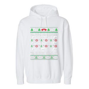 All I Want Is More Guns Collector Hunting Ugly Christmas Garment-Dyed Fleece Hoodie