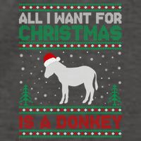 All I Want For Xmas Is A Donkey Ugly Christmas Sweater Gift Vector Backpack