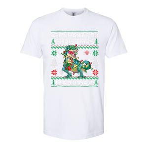 All I Want For Christmas Is A Dinosaur Lights Tree Ugly Xmas Cool Gift Softstyle CVC T-Shirt