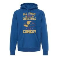 All I Want For Christmas Is A Cow Funny Cute Horse Great Gift Premium Hoodie