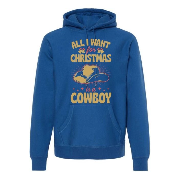 All I Want For Christmas Is A Cow Funny Cute Horse Great Gift Premium Hoodie