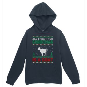 All I Want For Xmas Is A Goat Ugly Christmas Sweater Gift Urban Pullover Hoodie