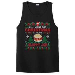 All I Want Is Sloppy Joe Christmas Party Funny PosiCharge Competitor Tank