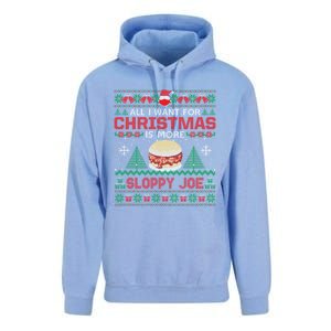 All I Want Is Sloppy Joe Christmas Party Funny Unisex Surf Hoodie