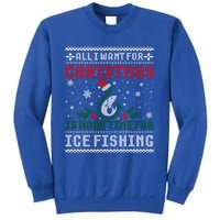 All I Want For Christmas More Ice Fishing Ugly Sweater Gift Sweatshirt