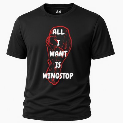All I Want Is Wingstop Funny Apparel Performance Shirt