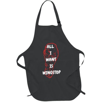 All I Want Is Wingstop Funny Apparel Apron