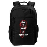 All I Want Is Wingstop Funny Apparel Backpack