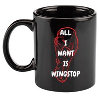 All I Want Is Wingstop Funny Apparel 11oz C Handle Ceramic Mug