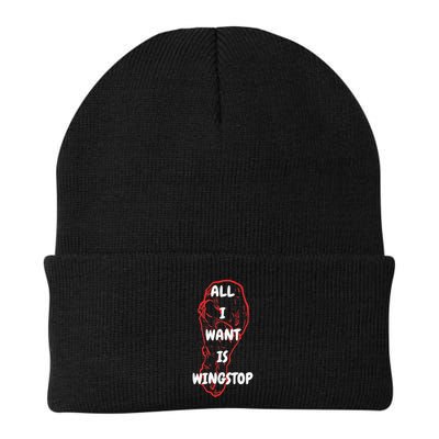 All I Want Is Wingstop Funny Apparel Beanie