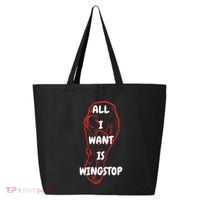 All I Want Is Wingstop Funny Apparel 25L Jumbo Tote