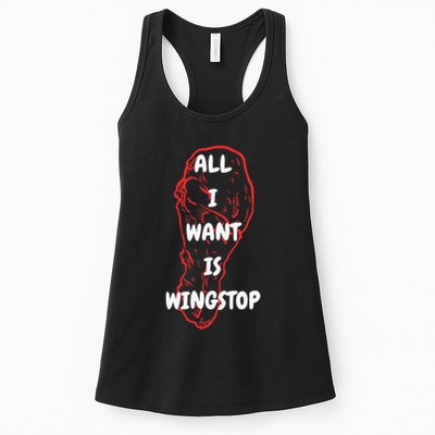 All I Want Is Wingstop Funny Apparel Womens Tank Top