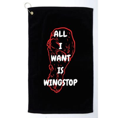 All I Want Is Wingstop Funny Apparel Golf Towel