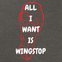 All I Want Is Wingstop Funny Apparel Cotton Canvas Backpack