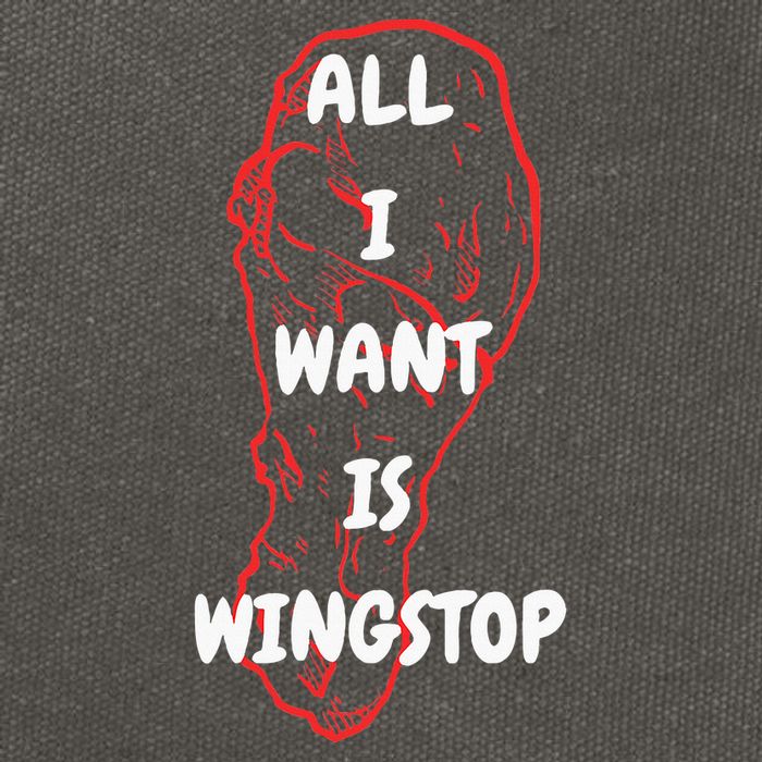 All I Want Is Wingstop Funny Apparel Cotton Canvas Backpack