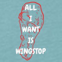 All I Want Is Wingstop Funny Apparel Sueded Cloud Jersey T-Shirt