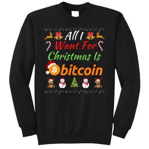 All I Want For Christmas Is Bitcoin, Funny Retirement Plan, Bitcoin Crypto Sweatshirt