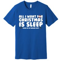 All I Want For Christmas Is Sleep Funny Xmas Cute Gift Premium T-Shirt